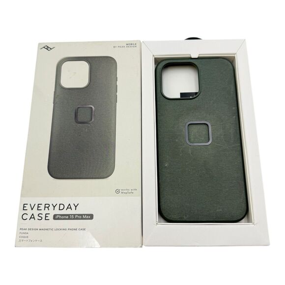 Peak Design Mobile Everyday Fabric Case iPhone 15 Pro Max - Sage Color - Picture 2 of 3